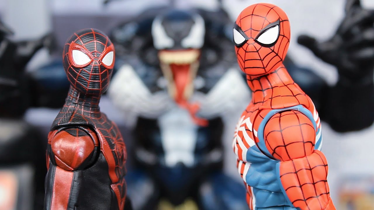 Marvel Legends Spider-Man 2 PS5 GamerVerse Peter Parker And Miles Morales Figure Review!