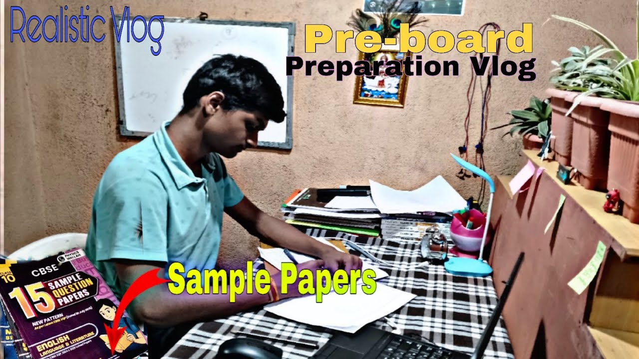 Pre-board Preparation Vlog📚 💯|| Study Vlog ✏️||