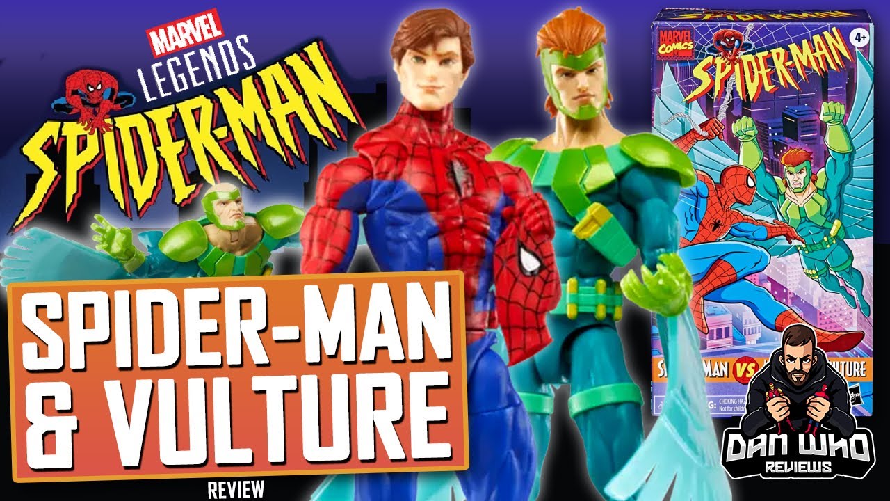 Обзор набора из двух VHS-кассет Marvel Legends Spider-Man & Vulture, анимационного фильма 90-х го...