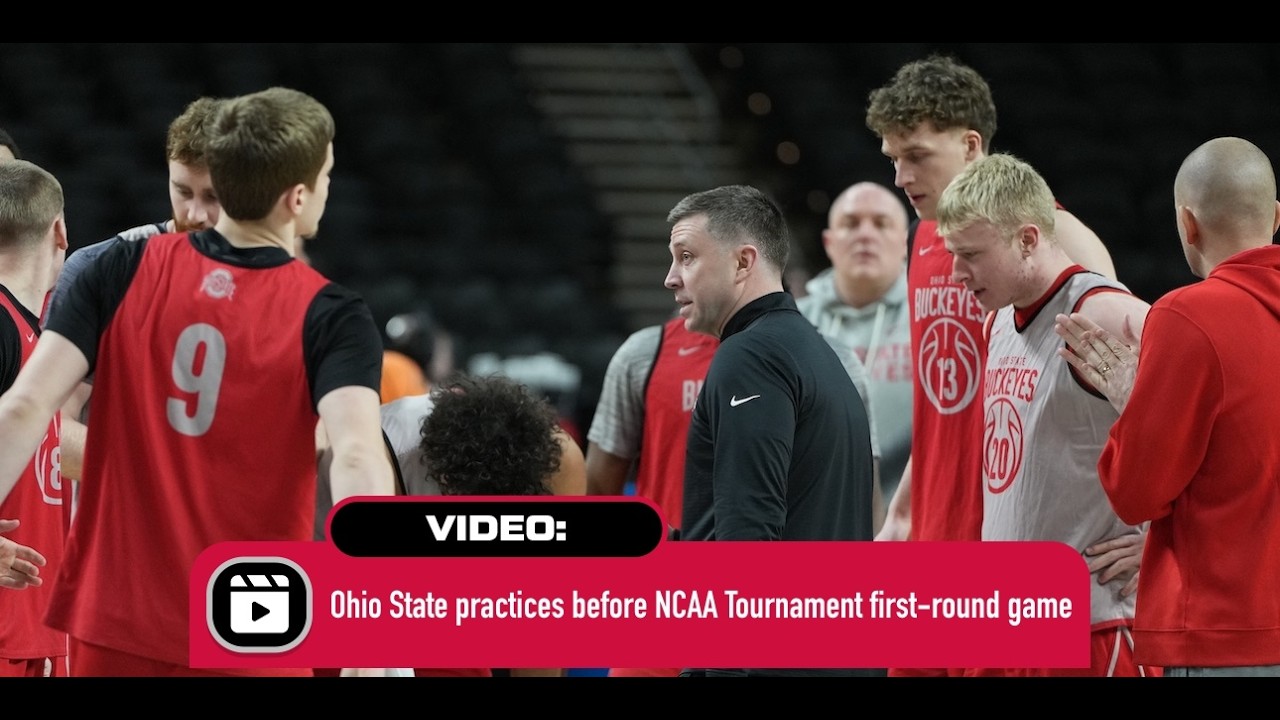 Ohio State has final practice before facing TCU in the NCAA Tournament