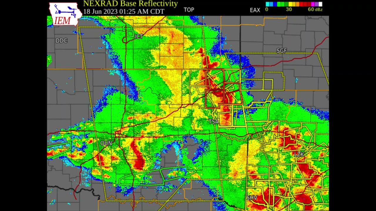 EAS Timeline: 100 Mph Winds and Derecho Strike Downtown Tulsa, Oklahoma | NOAA Weather Radio