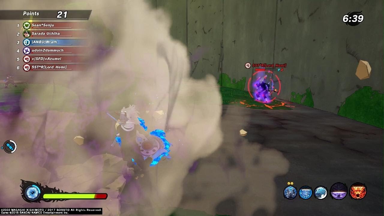  Dude kept running from me and  had the nerve to tea bag Naruto SHINOBI STRIKER lol💀👺👹🤡