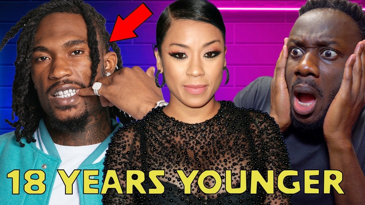 Keyshia Cole is dating a rapper who is 18 years younger than her. She hit the wall can't find a man.