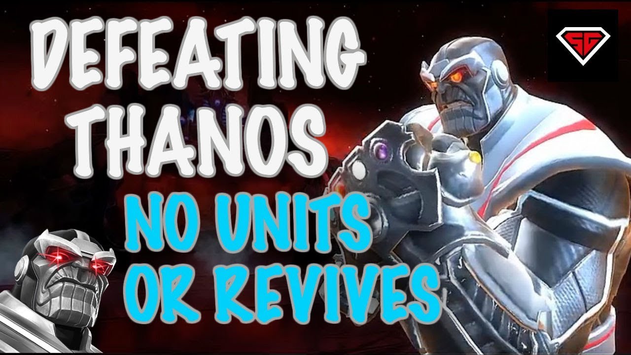 DEFEATING UNCOLLECTED THANOS (NAMELESS) WITH NO REVIVES OR UNITS/MCOC