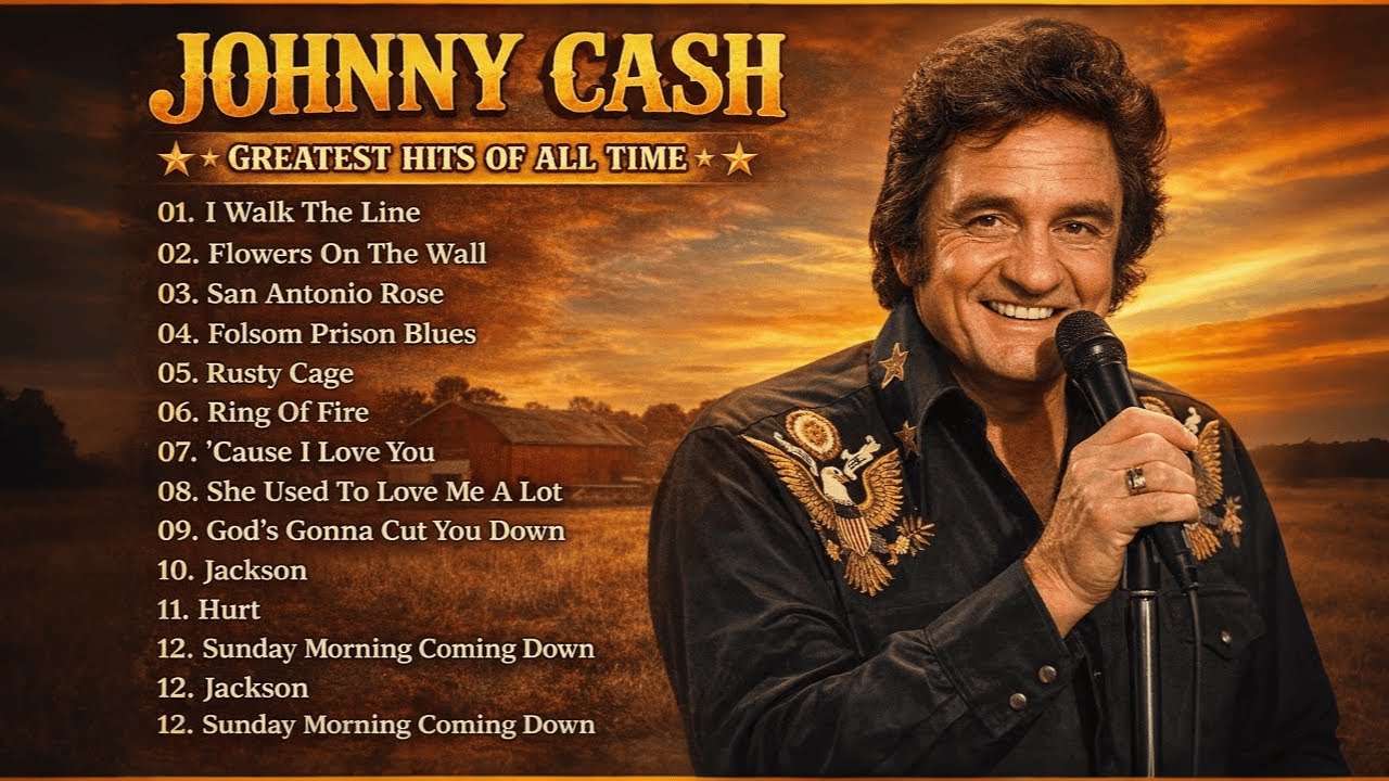 The Best Songs Of JOHNNY CASH Nonstop Playlist 🤠 JOHNNY CASH Greatest Hits 2025 🌾 You And I, Lady