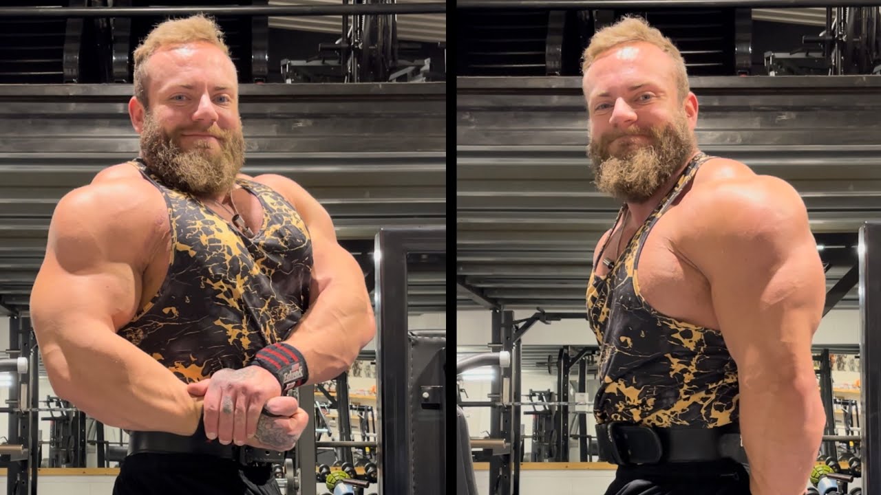 DREW WALKER TRAINS CHEST AND TRICEPS AT BMO GYM JAN 2023