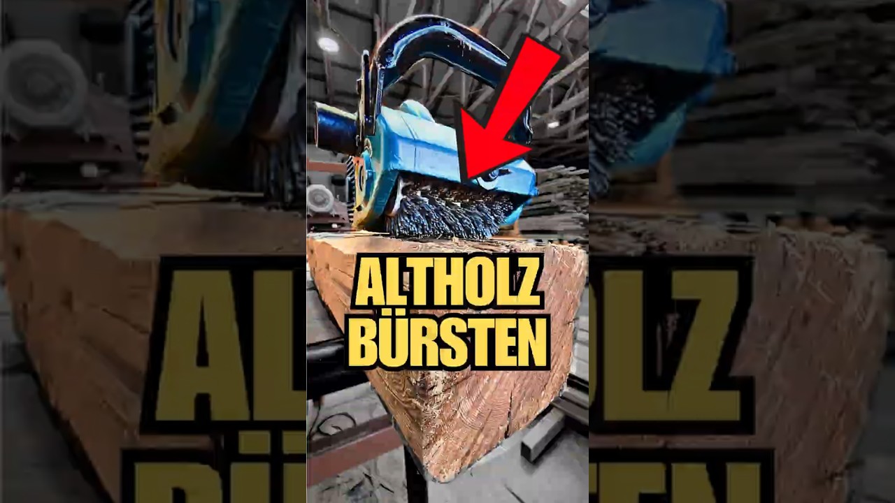 Perfekter Altholz-Look: B&uuml;rsten mit der Makita 9741 ⚒️