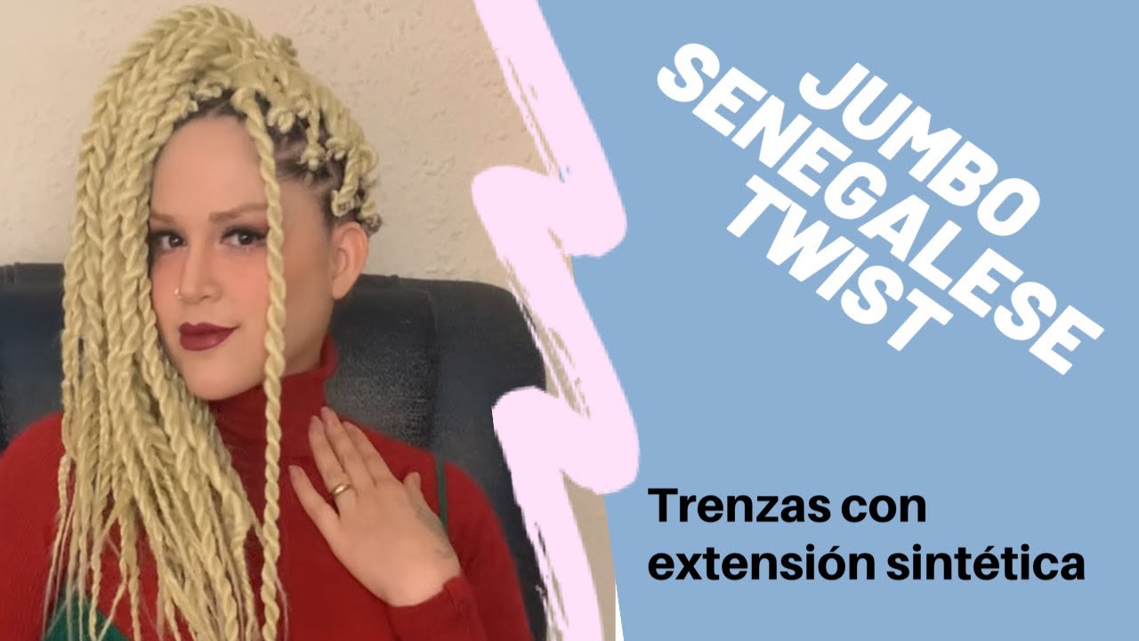 JUMBO SENEGALESE TWIST- TRENZAS DE EXTENSIONES SINTÉTICAS- TRENZAS AFRO