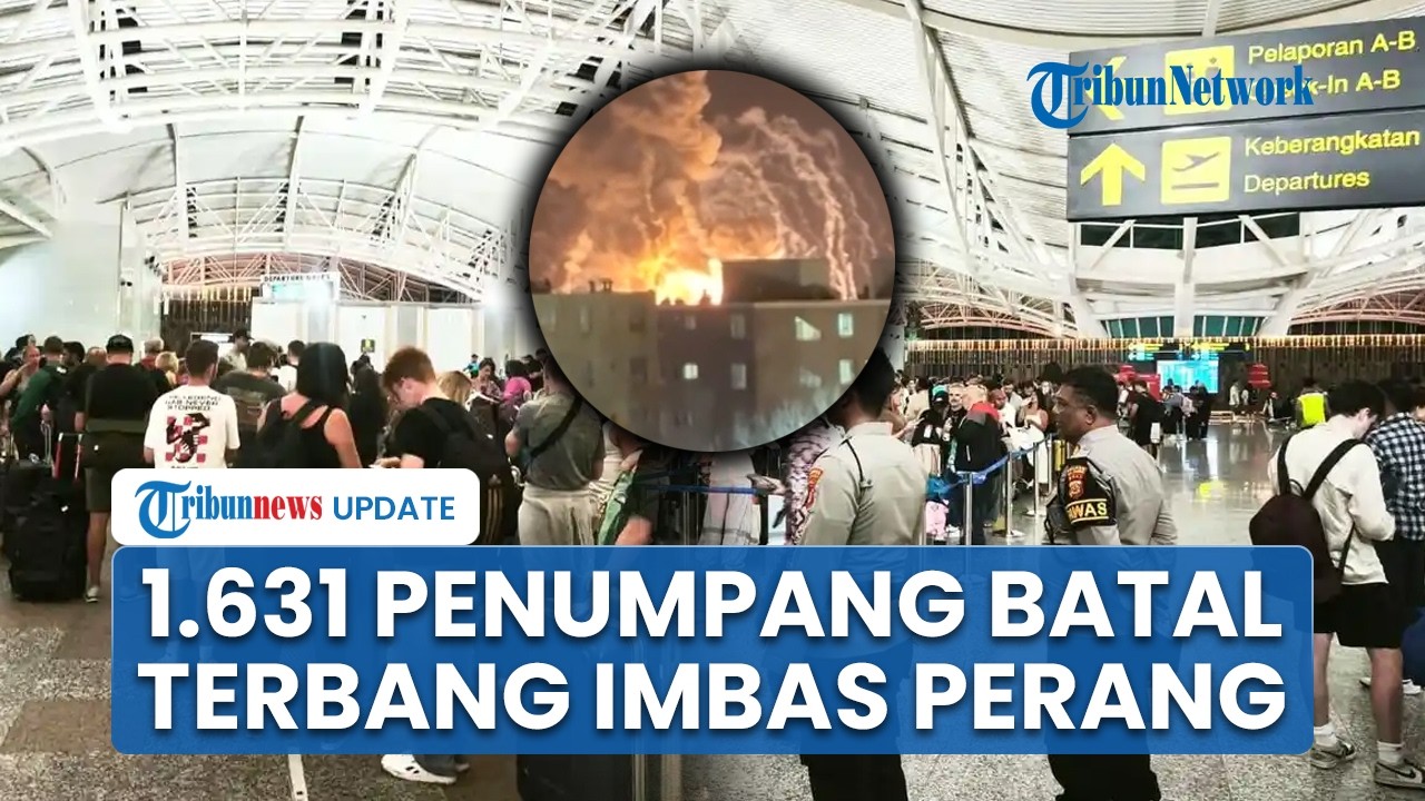 Iran-Israel-AS Memanas, 1631 Penumpang di Bandara I Gusti Ngurah Rai Batal Terbang ke Timur Tengah