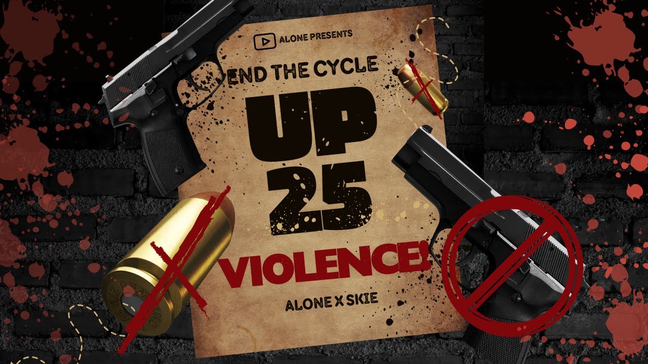 UP 25 VIOLENCE - ALONE FT. @SkieOfficials  | OFFICIAL VISUALIZER | EXPLICIT WARNING | 2024