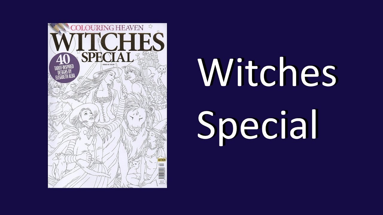 Coloring Book Flip Through: Witches Special by Colouring Heaven