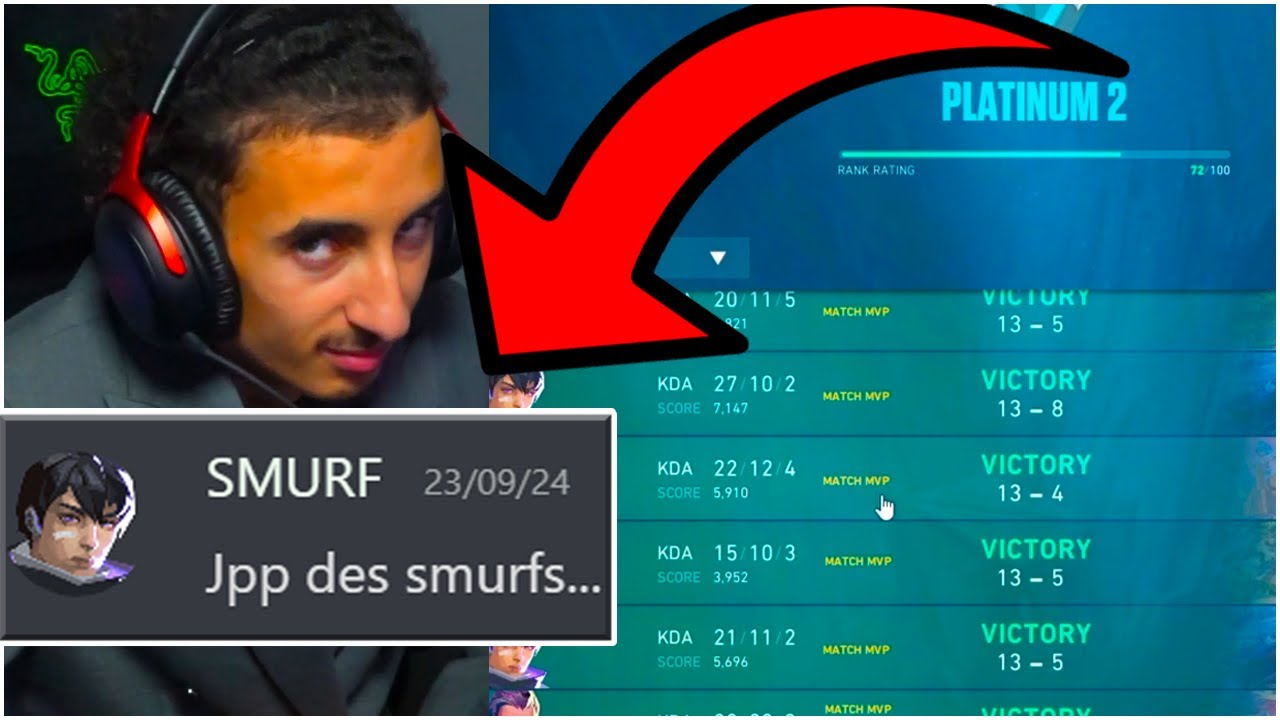 JE CRAME UN SMURF QUI EST HARD STUCK EN PLAT.. 💀 (IL SE PLAINT DES SMURF)