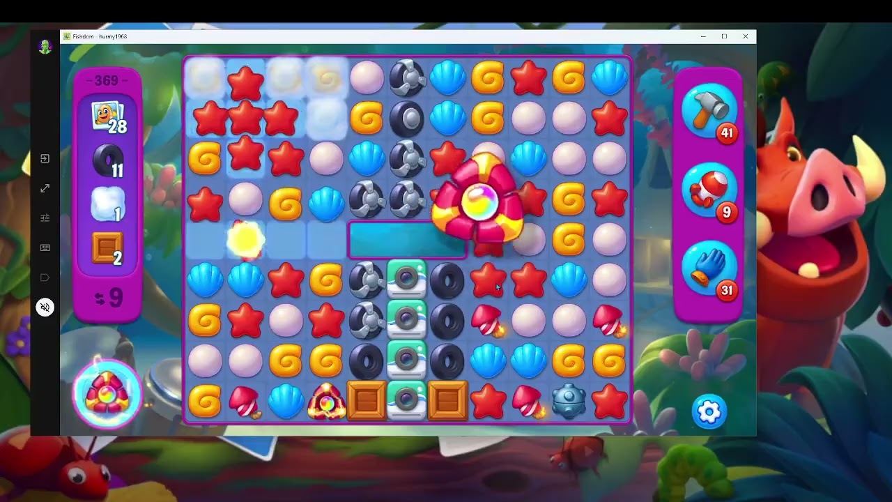 Fishdom Super Hard Level 369 – Beach Aquarium | Audio Talkthrough & F2P Tips