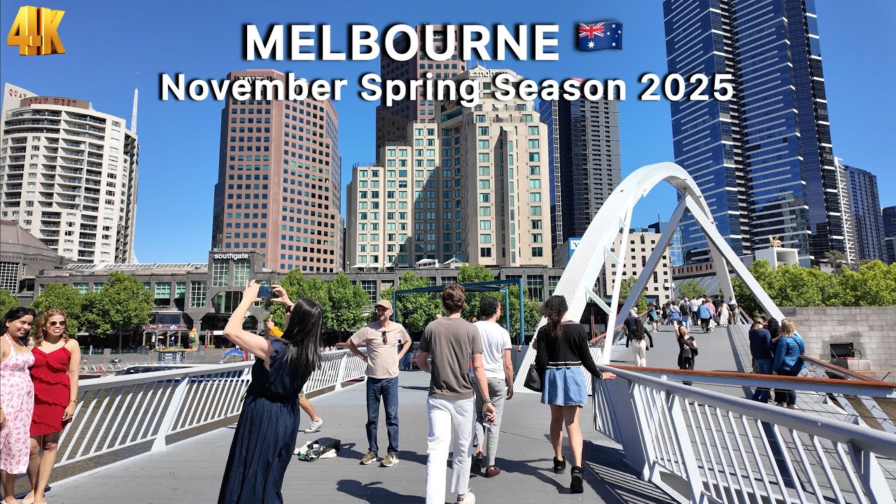 Melbourne Australia in November 2025 Spring Season 4K Video