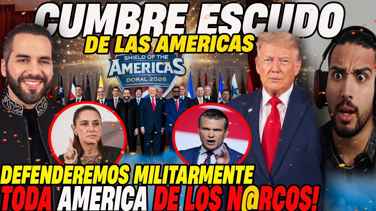 🚨 CUMBRE del ESCUDO de LAS AMERICAS REUNE a BUKELE, MILEI y TRUMP para DESTRUIR CARTELES en AMERICA🤯