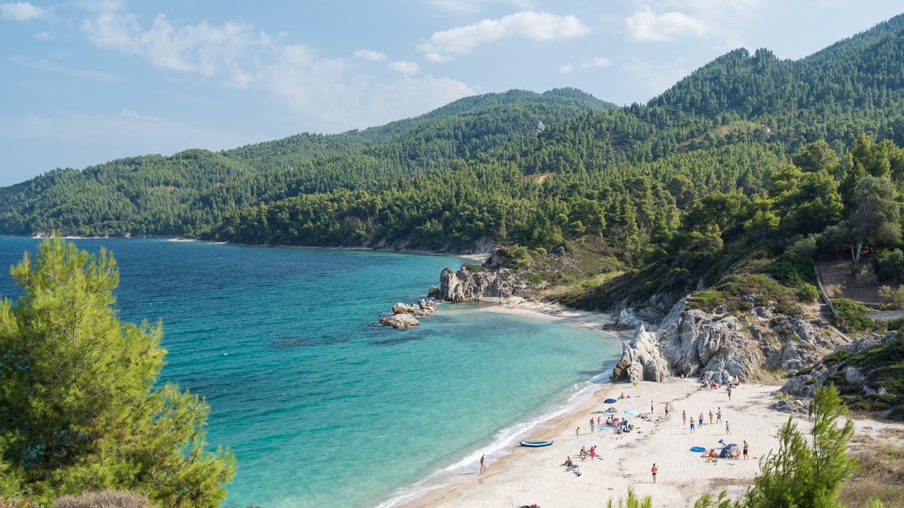 Fava beach near Vourvourou on Sithonia, Greece