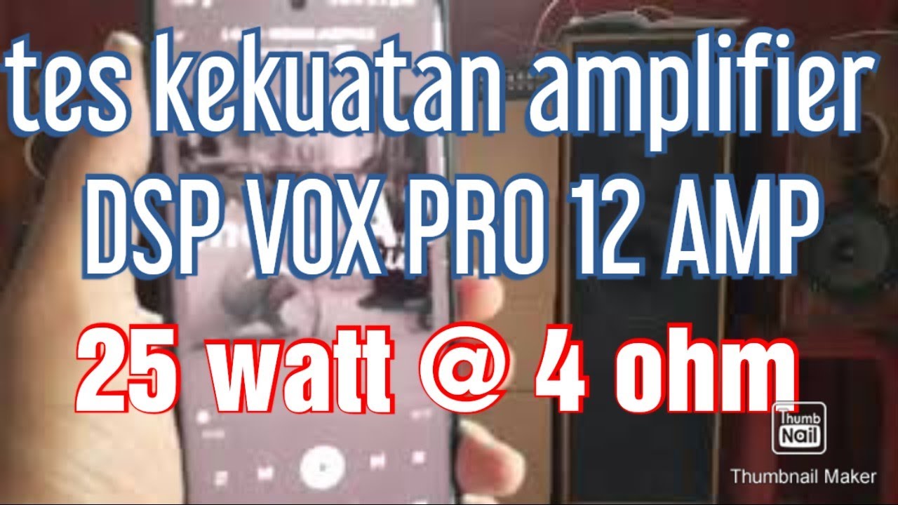 sound test digital signal prosesor VOX RESEARCH PRO 12 AMP