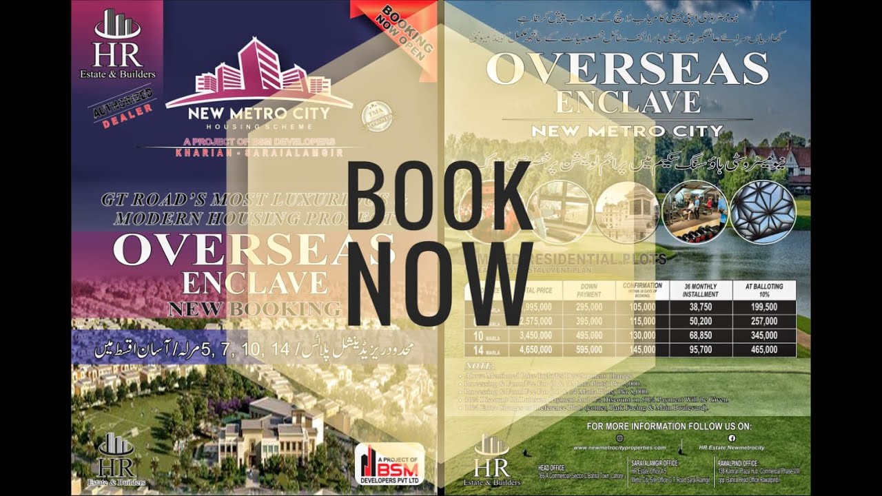 New Metro City Overseas Enclave Block | Smart Features, Aminities,  Payment Plan, Installments Plan