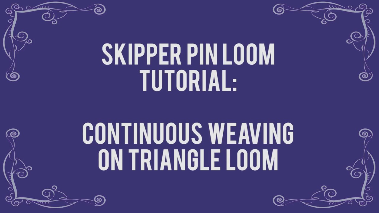 Continuous Weave Triangle Loom 1