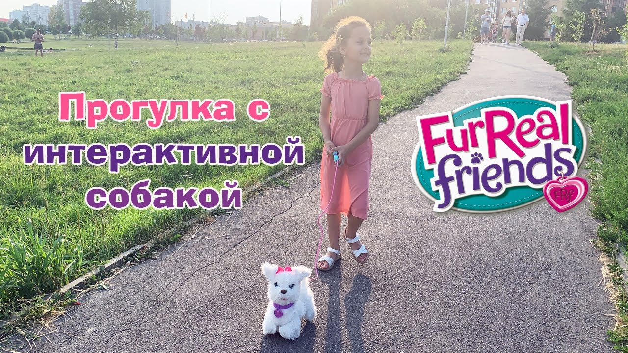 Прогулка с интерактивной собакой FurReal Friends от Hasbro