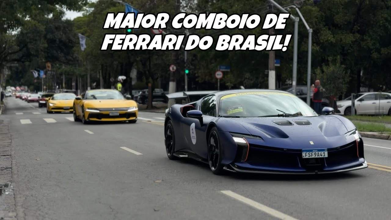 RADUNO FERRARI 2025! S&Oacute; VE&Iacute;CULOS PRESENTE NO MAIOR COMBOIO DE FERRARI DO ANO!!