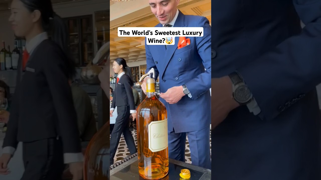 World's Sweetest Luxury Wine?🤯Ch&acirc;teau d'Yquem Sauternes   #worldmostexpensivewine #expensivewine