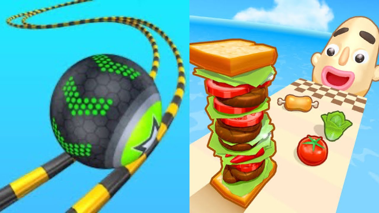 Sandwich Runner & Going Balls - New Update Gameplay walkthrough,Android,iOS