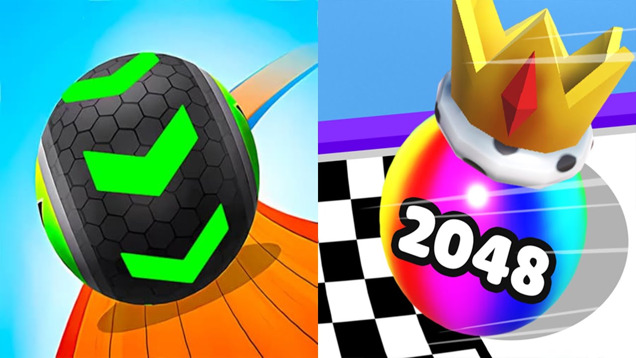 Going Balls VS Ball Merge 2048 ⚽⚾🏀 All Levels Gameplay Android, ios (Part 235)