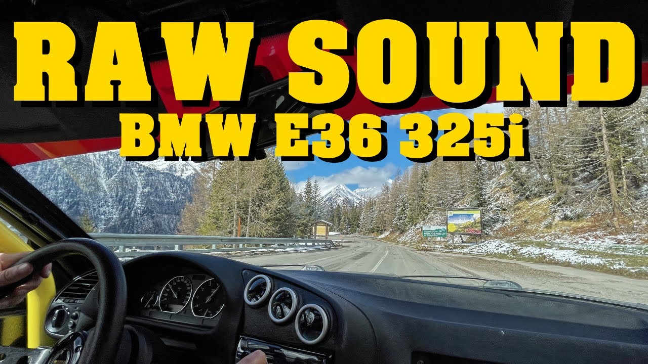 Crazy Passenger BMW E36 325i POV in the Alps