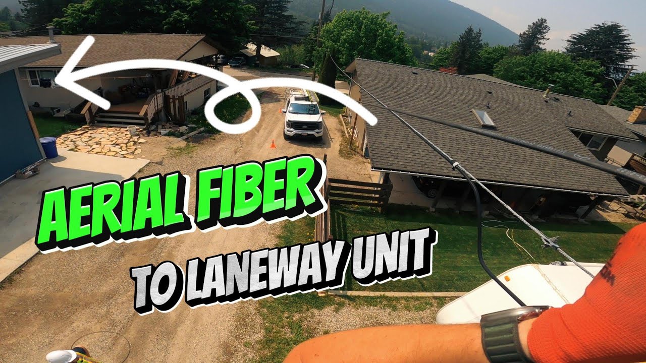 FIBER OPTIC CABLE INSTALL+50M DROP ALMOST DIDN’T REACH