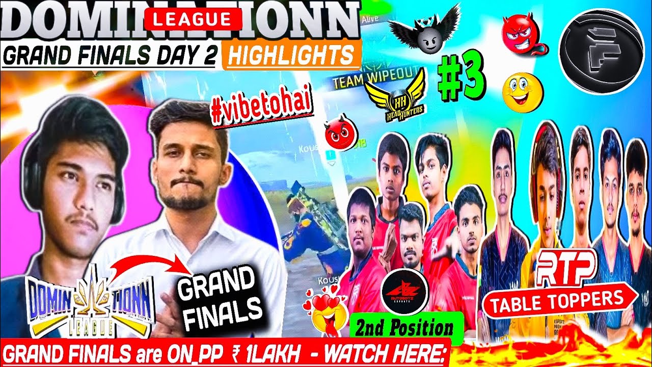 PURE 4vs4 😍 HIND vs RTP & AG vs AB.JONTY for BOOYAH | GRAND FINALS DAY 2 | Fintox Domination league