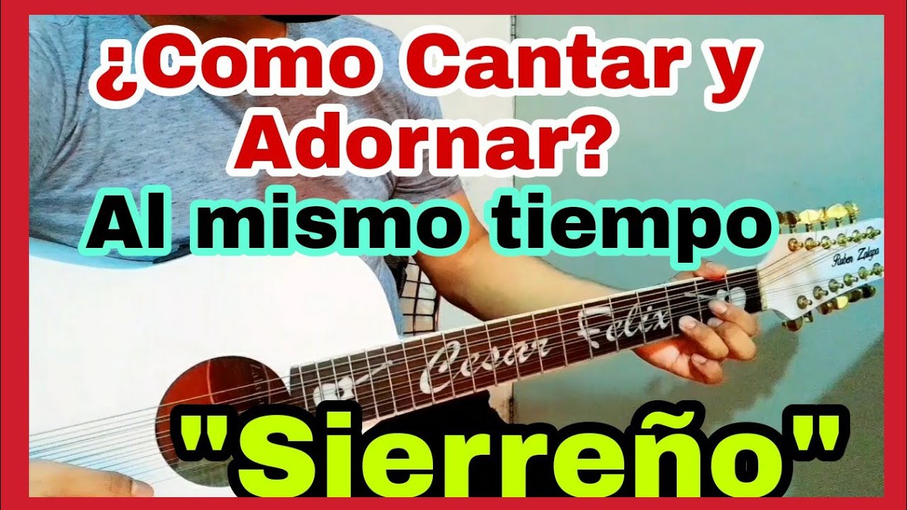 🔺️¿Como Adornar y Cantar al mismo tiempo? En Guitarra Estilo Campirano🔺️