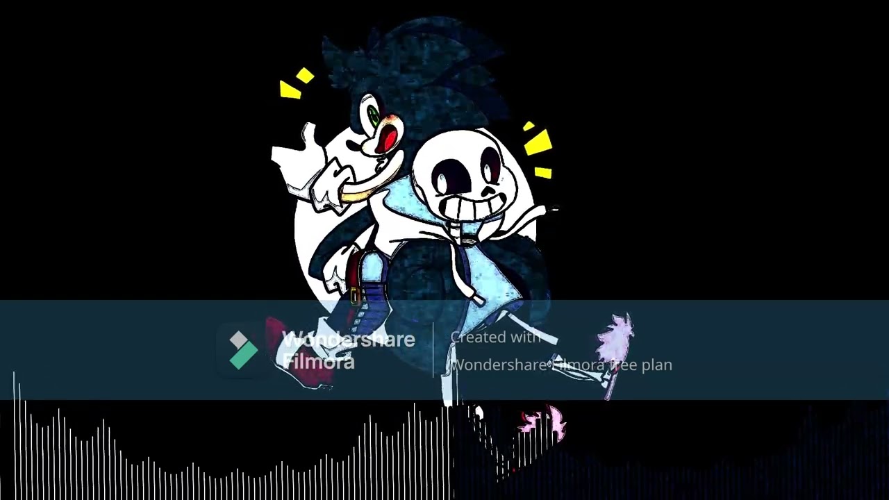 FNF Bomblitz But Sonic and Sans sings it low pitch