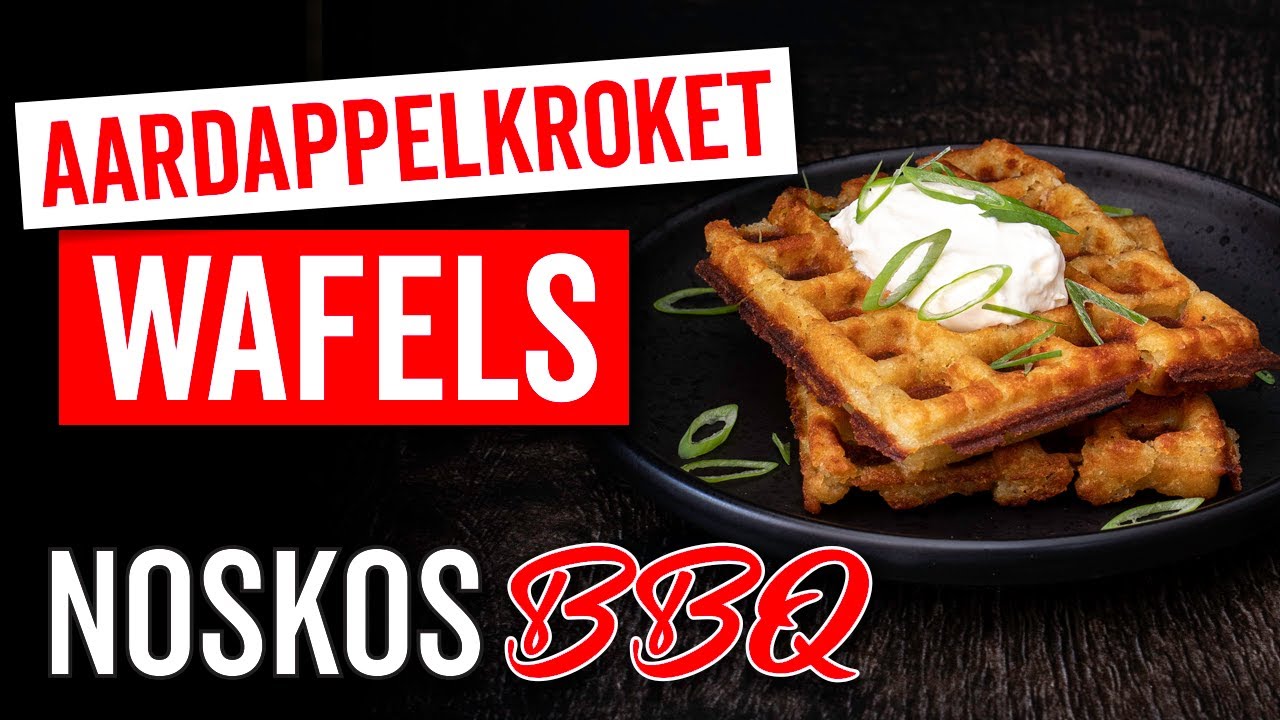 Wafels van aardappelkroketjes van de barbecue