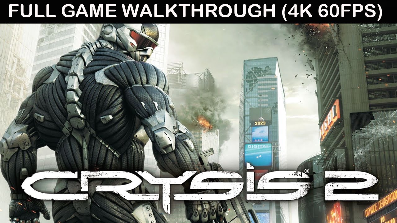 CRYSIS 2 Full Game Walkthrough - No Commentary (4K 60FPS)