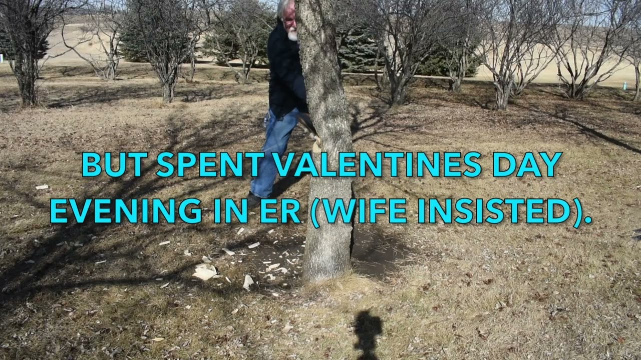 I chopped my foot with an ax. Valentines Day 
