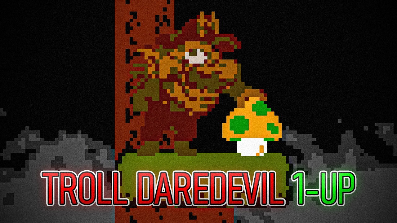 SMB. Daredevil Edition - Troll 1-UP Easter-Egg.
