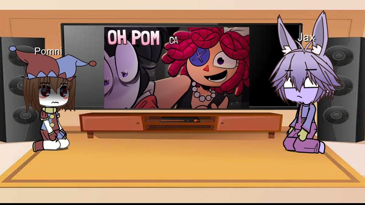 ★°•-Pomni and Jax react to Abstraction ( Big Band ver. )-•°★ Spanish 🇲🇽 English 🇺🇸