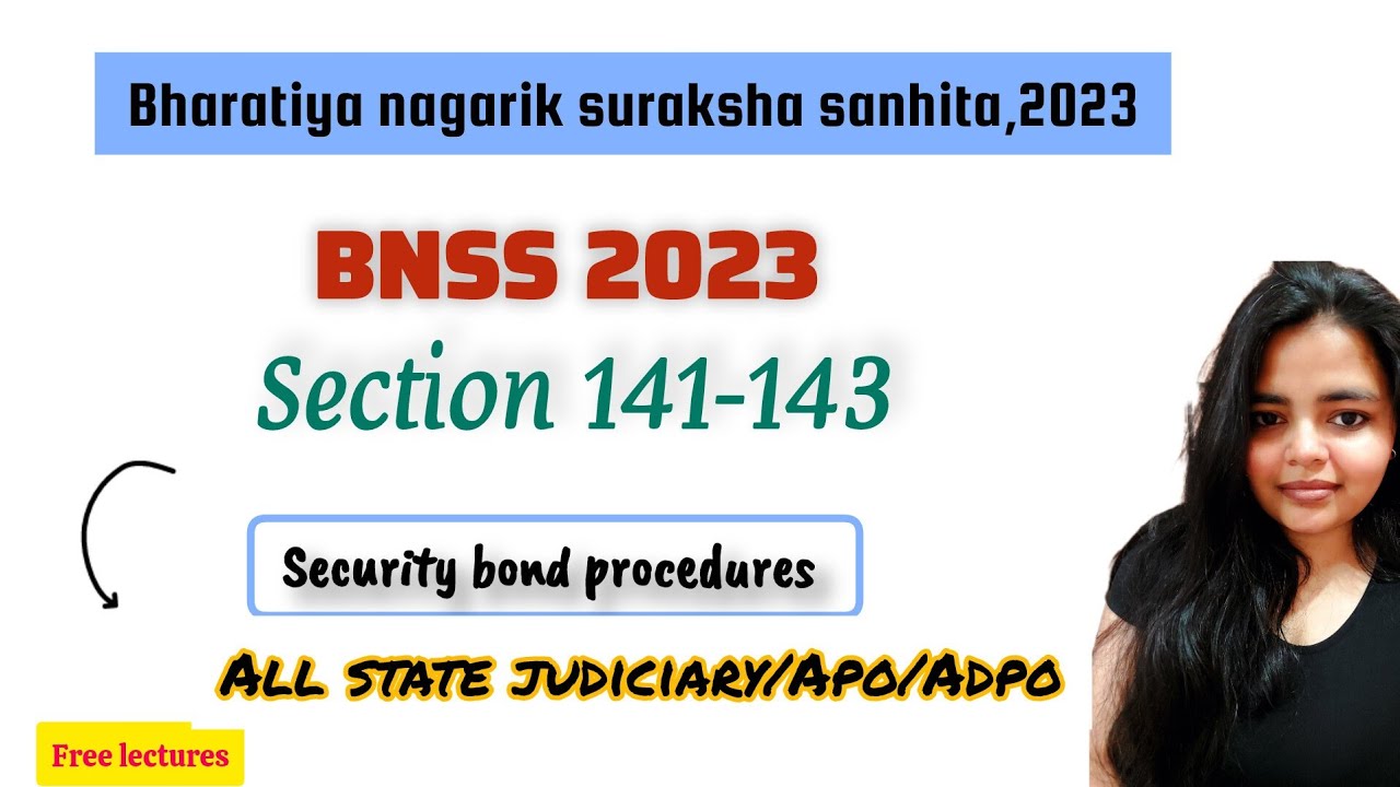 Section 141-143 BNSS2023 | Bharatiya nagarik suraksha sanhita 2023 #bnss#bnss2023 