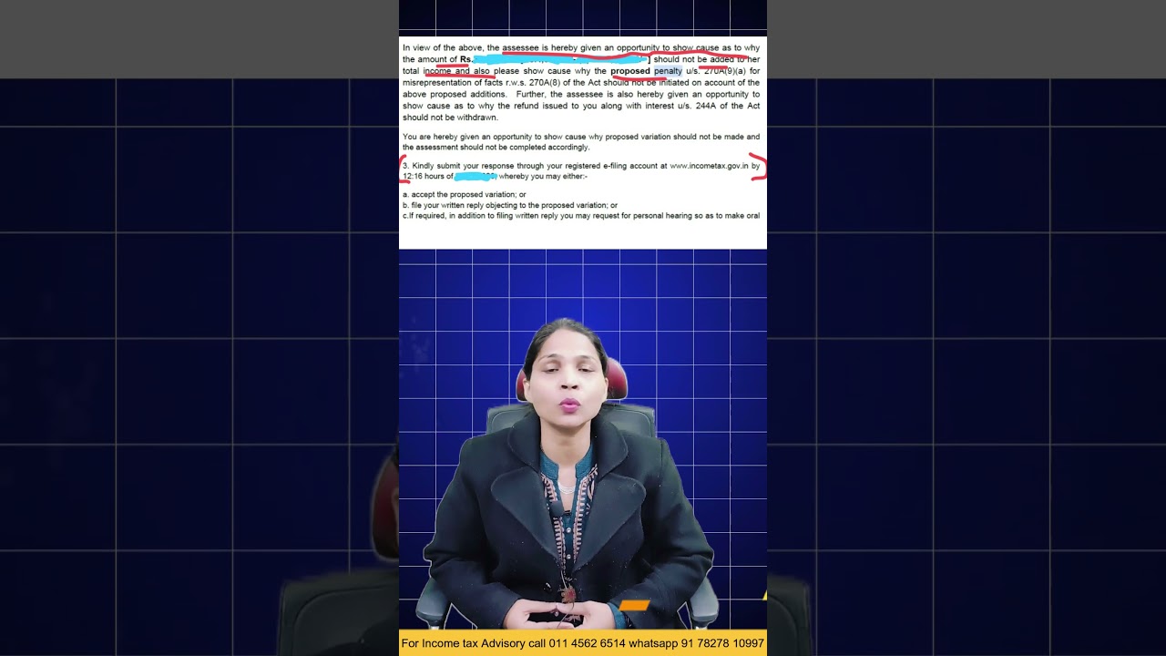 ITD sending SCN why proposed variation should not be made I Reminder before Final order 143(3)