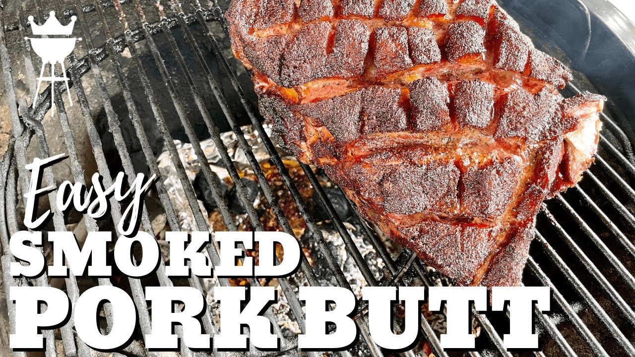 How to Smoke a Pork Shoulder on a Weber Kettle (easy and simple recipe)