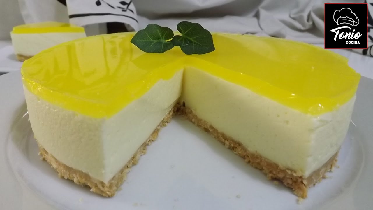 Tarta Fría de Limón sin horno |  🍋  Receta postre fácil paso a paso