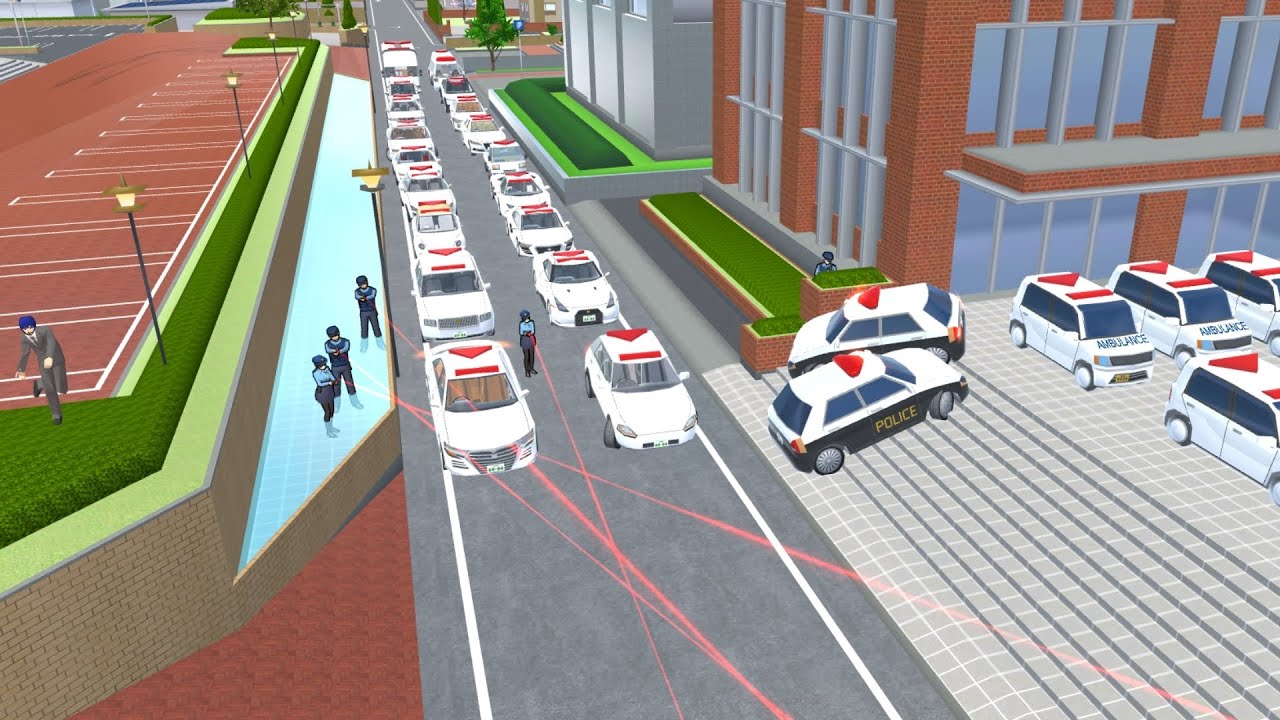 Collection all of ambulance cars 🚓🚔 at Hospital part 2 SAKURA School Simulator