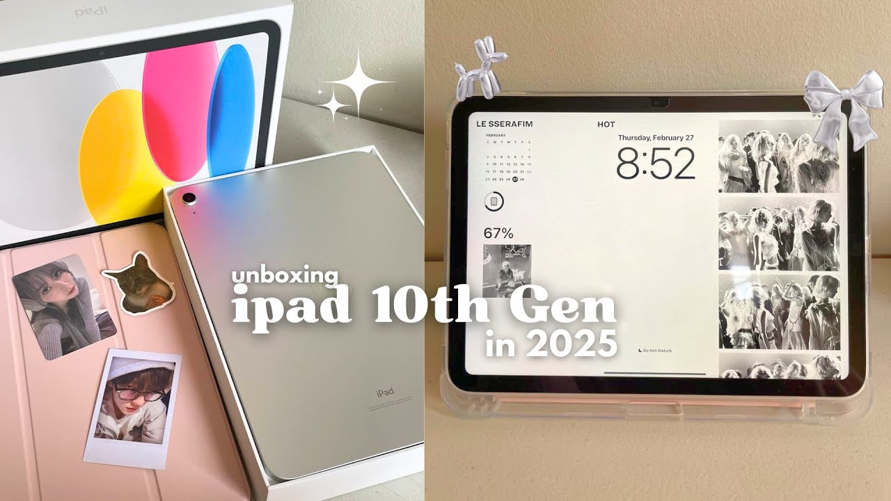 ✨ iPad 10th gen (silver) unboxing in 2025✨| baseus pencil | still worth the buy?