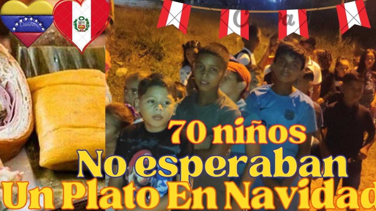 UN ❤️ PERUANO🇵🇪😱 ENVÍO 70 PLATOS DE NAVIDAD A NIÑOS VENEZOLANOS🇻🇪 EN ESTA NAVIDAD #peru #peruzolanos