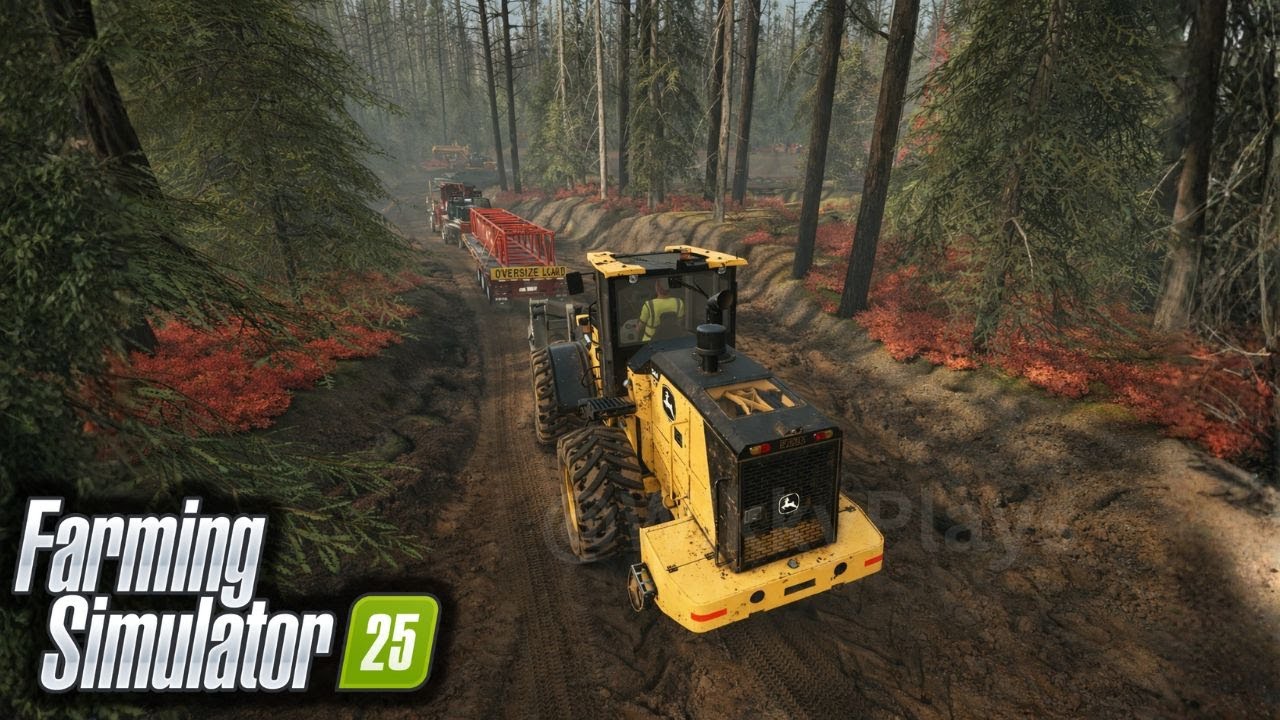 Multiplayer Oilfield Crane Building in mud | Farming Simulator 25 With JMD