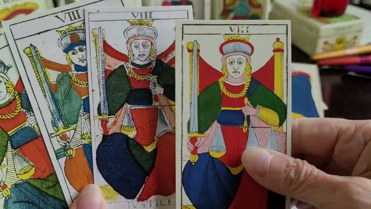 Type 2 Tarot de Marseille: Madenié, Heri, Chosson, and Conver. All published by Yves Renaud