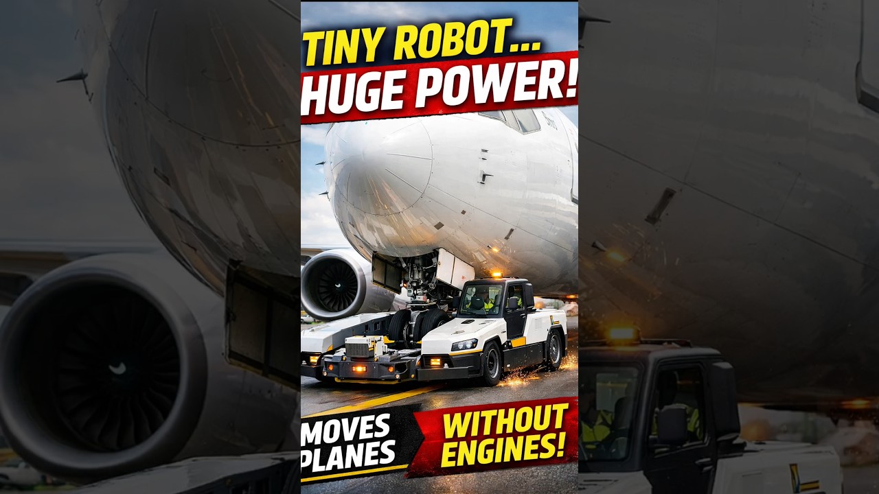 This Tiny Machine Moves a Giant Airplane✈️️ 😳 💪#shortsfeed #shorts #airplane #facts #viral #machine