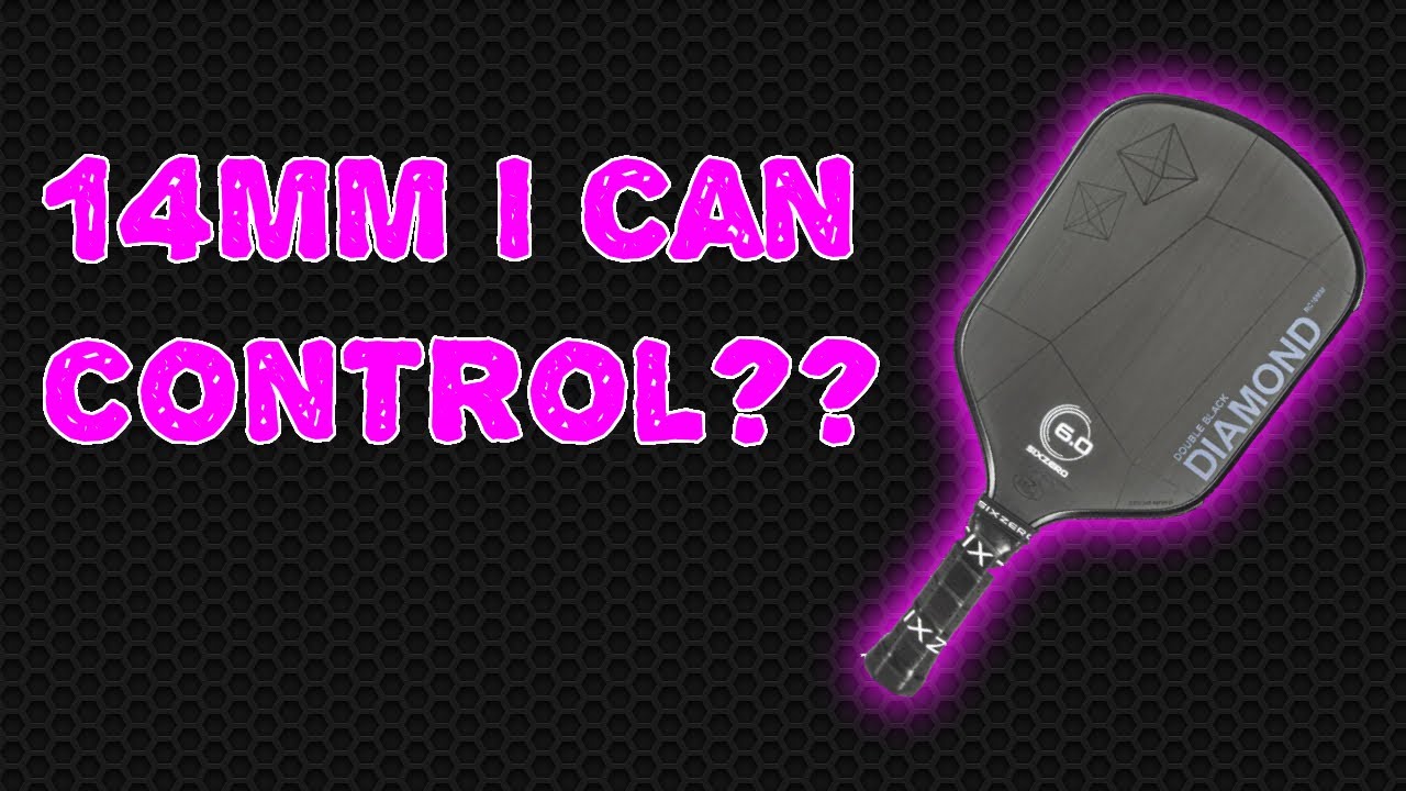 Six Zero Double Black Diamond 14MM Pickleball Paddle Review: Am I getting Better or Is It The Paddle