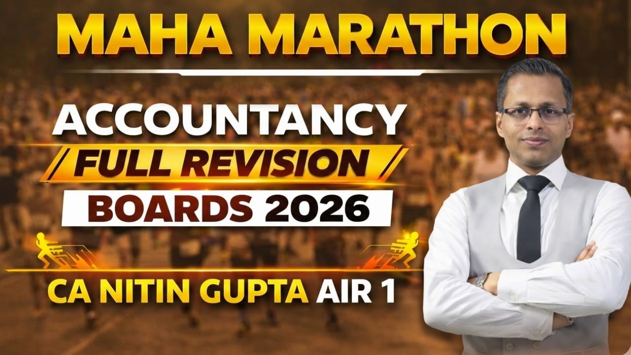 ACCOUNTANCY Maha Marathon 2026 🚀 | CA Nitin Gupta AIR 1 | NG The Guru | Full Syllabus Revision